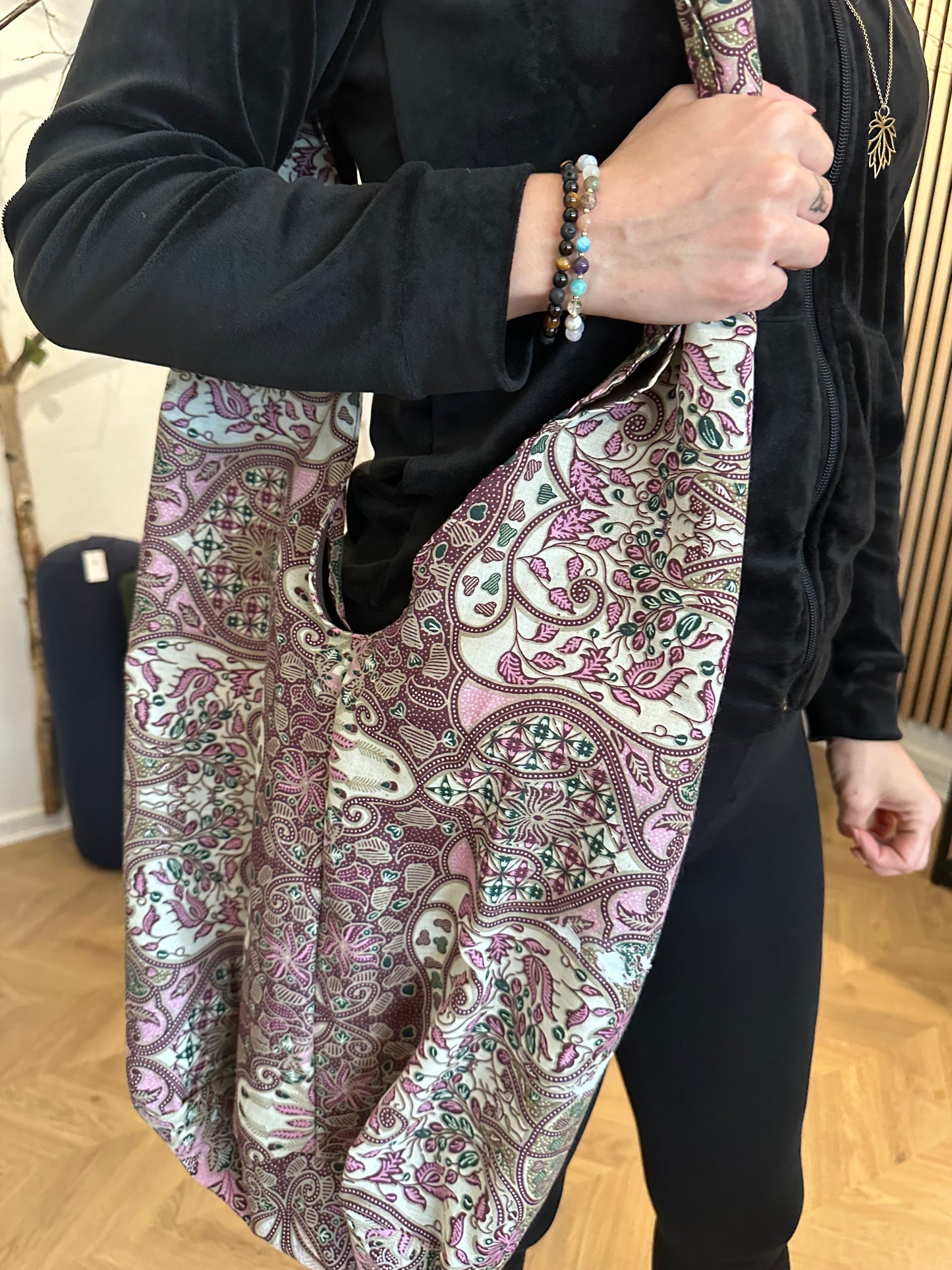 Håndlavet taske i stof (Bali❤️)