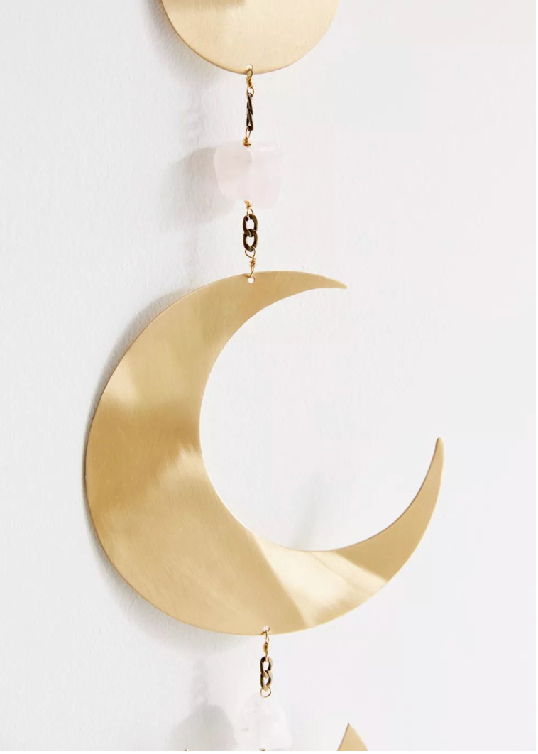 Smuk månefase ophæng i messing
