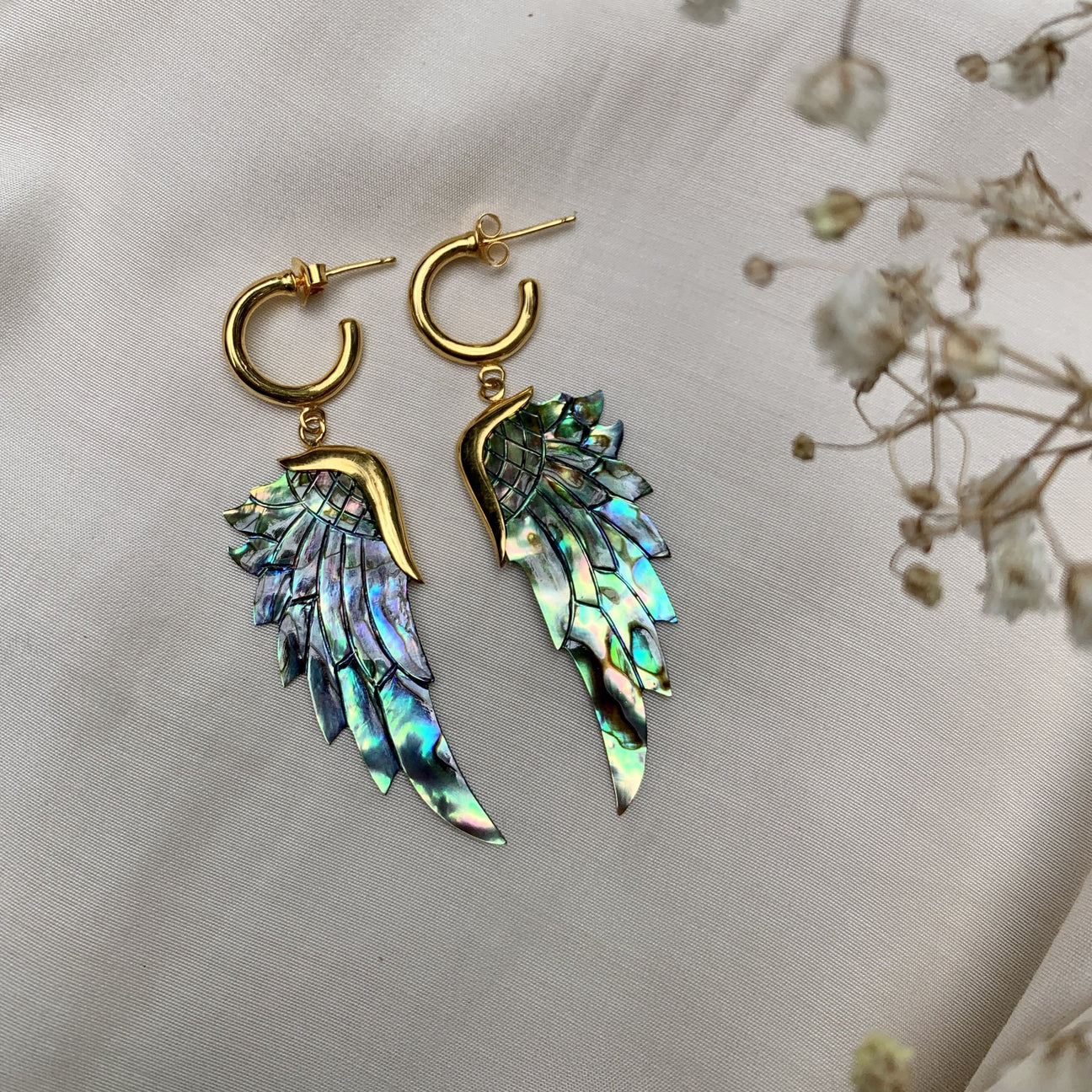 Green Goddess Hoops