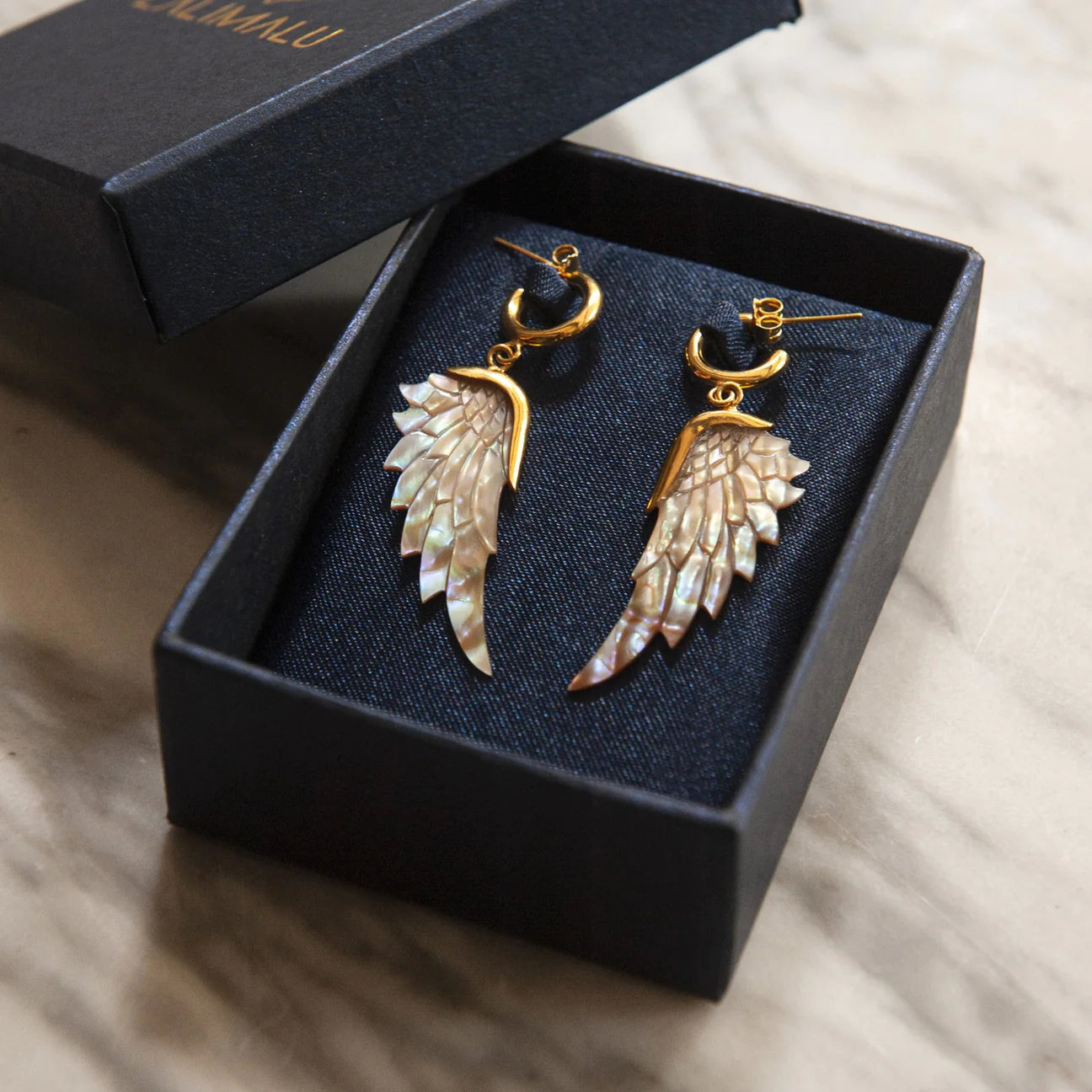 Opal Wonder Gold Hoops