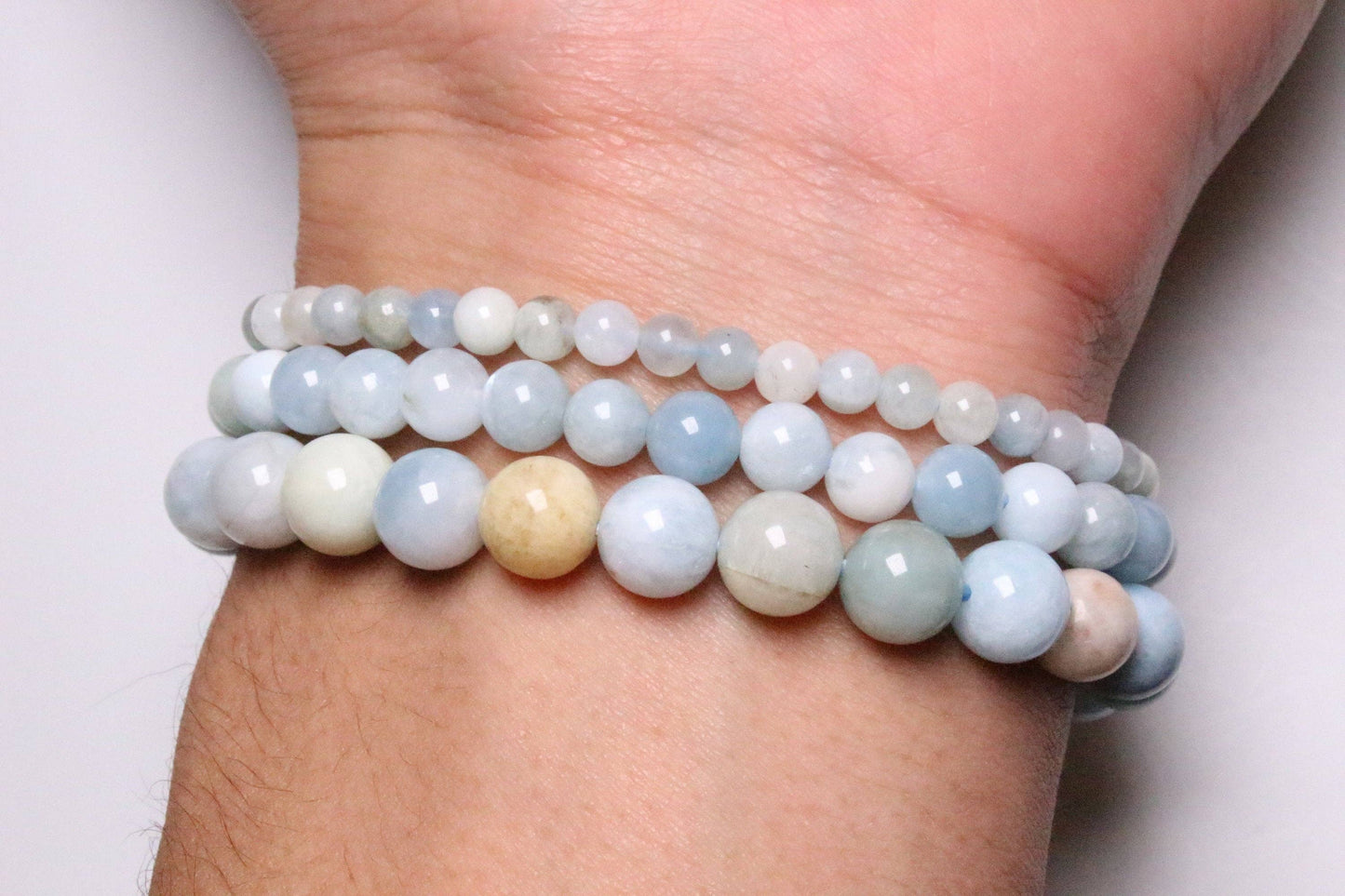 Akvamarin armbånd ( flerfarvet )