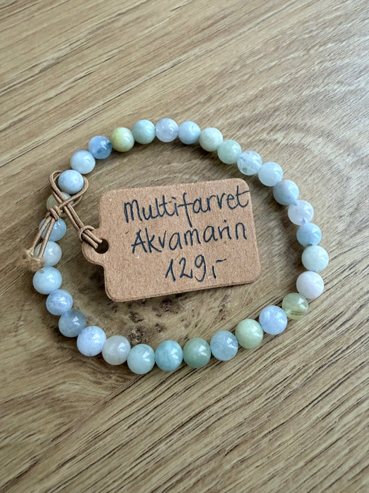 Akvamarin armbånd ( flerfarvet )