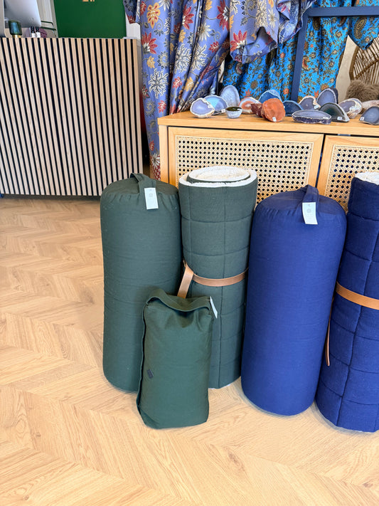 Yoga pølle blå