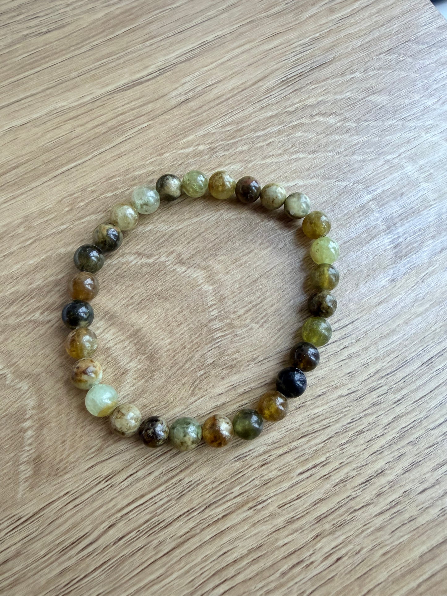 Grøn granat armbånd