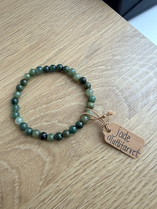 Jade (Multifarvet) armbånd